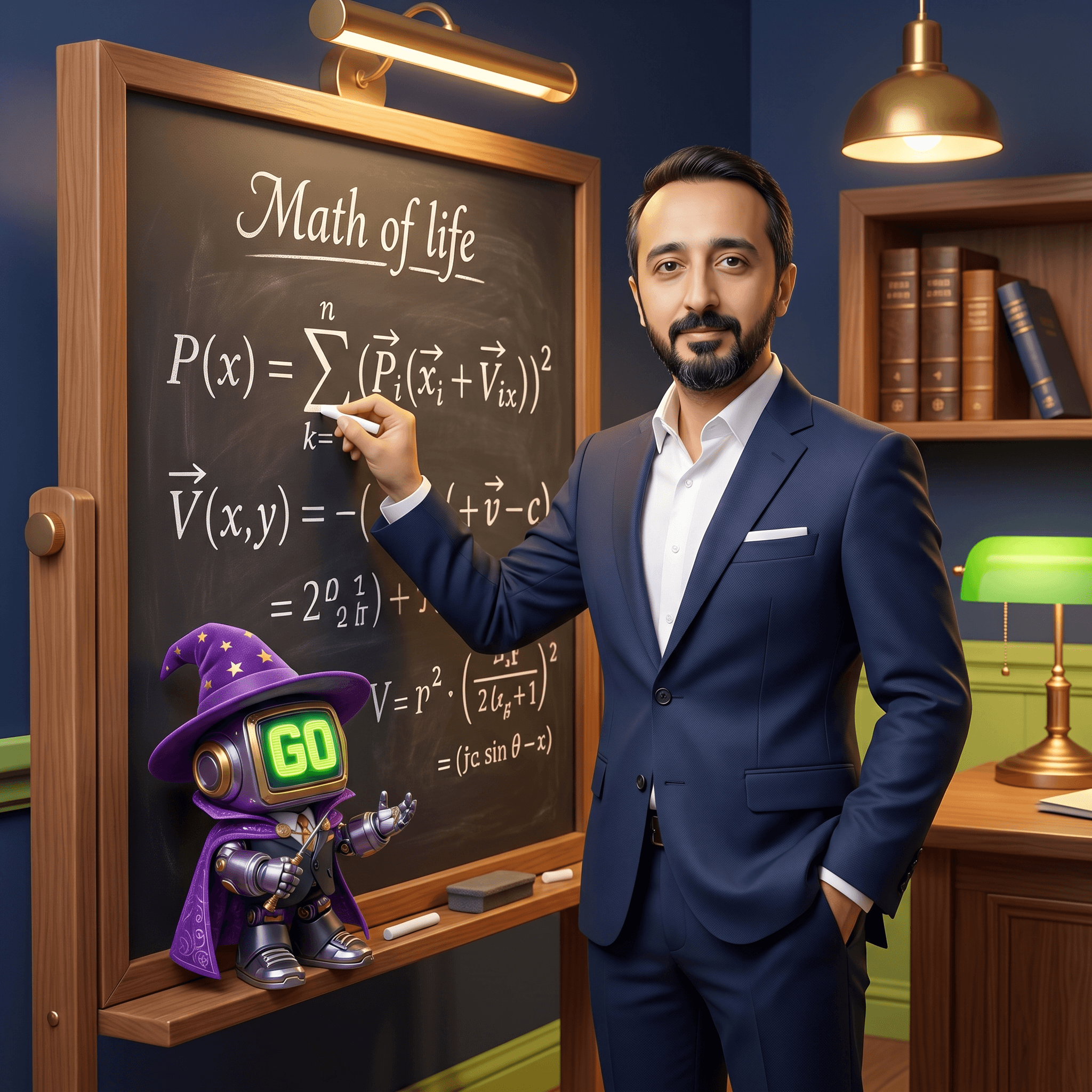 Mascot illustration: Math of life